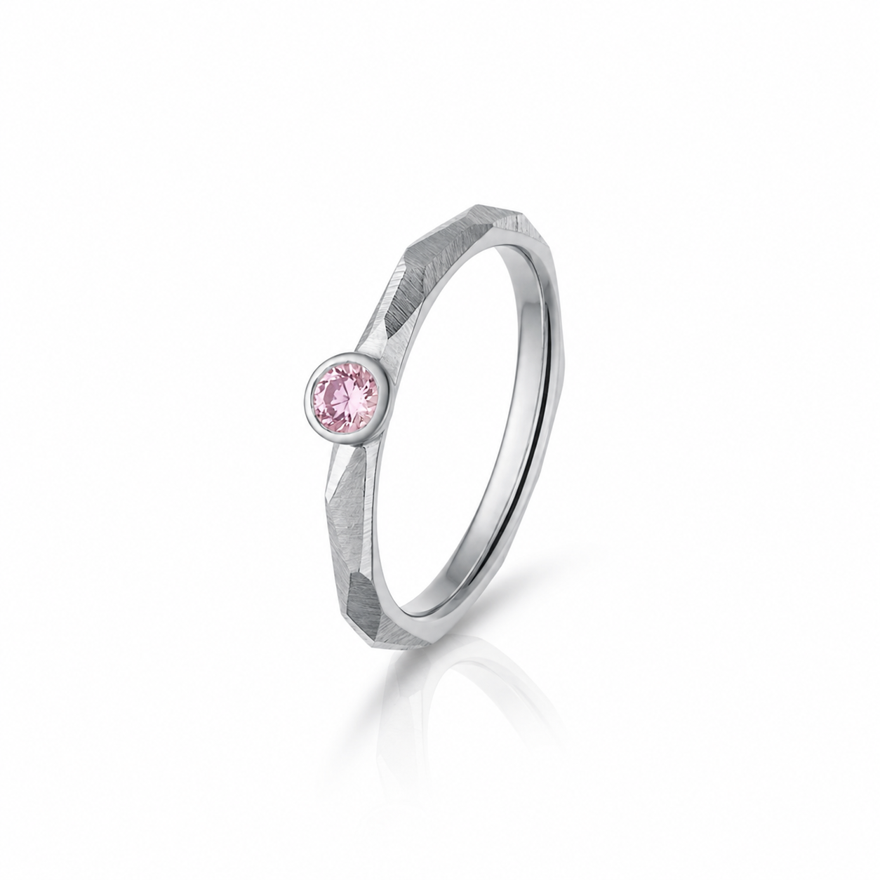 NOVA SOLITAIRE pink zafír gyűrű - Image 2