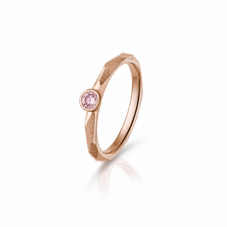 NOVA SOLITAIRE pink zafír gyűrű